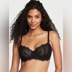 Victoria’s Secret Wicked Push Up Without Padding Black Lace Bra 40DDD